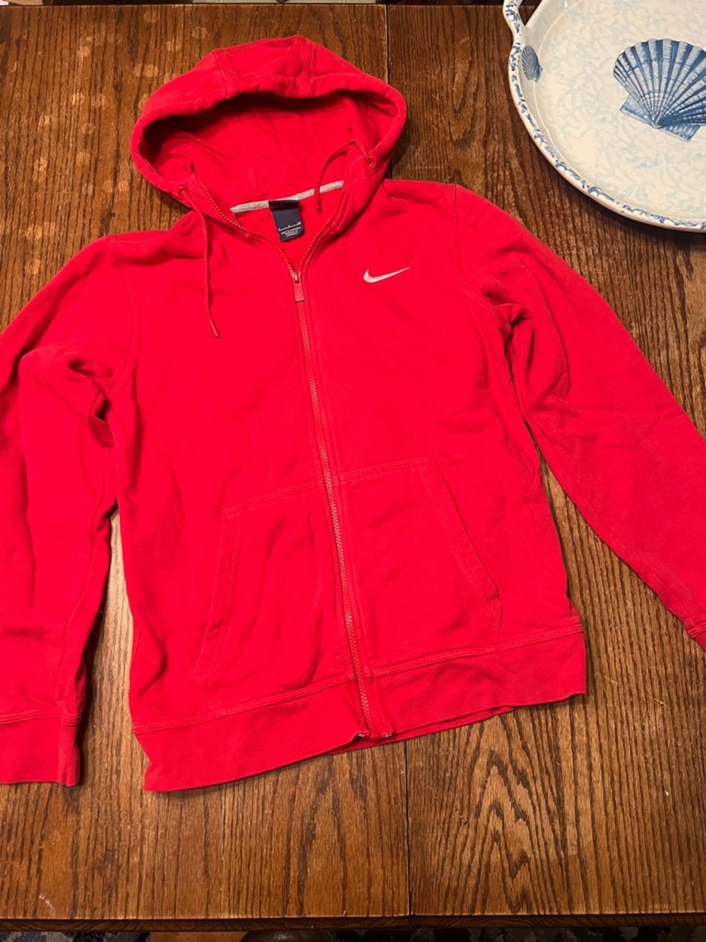 Nike Red Women's Full-Zip Hooded Sweatshirt